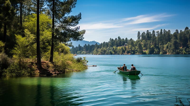 Mooi meer vector illustratie