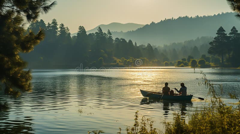 Mooi meer royalty-vrije illustratie