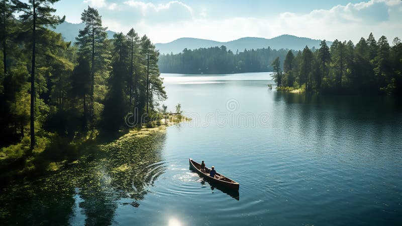 Mooi meer vector illustratie