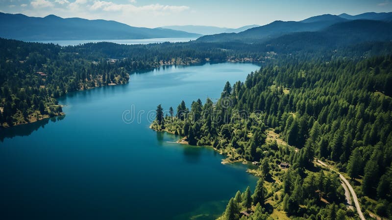 Mooi meer royalty-vrije illustratie