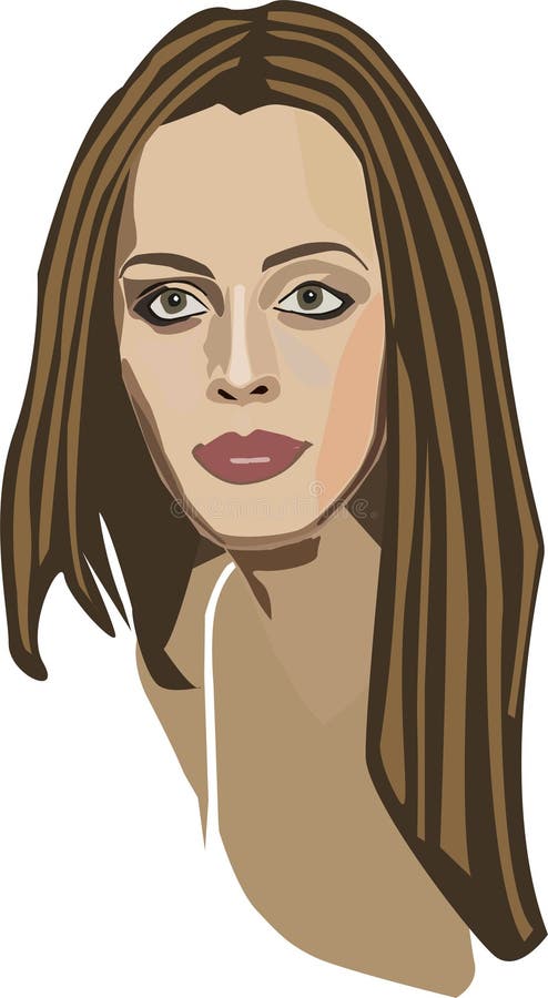 Beautiful girl -vector illustration. Beautiful girl -vector illustration