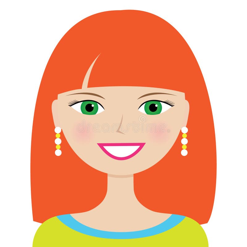 Prachtig portret van een meisje stock illustratie