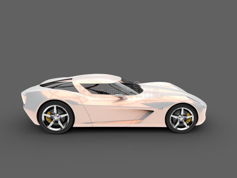 Mooi opalen modern sportscar concept stock illustratie