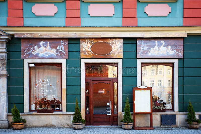 Prachtig Restaurant in Wroc? aw, Polen royalty-vrije stock foto