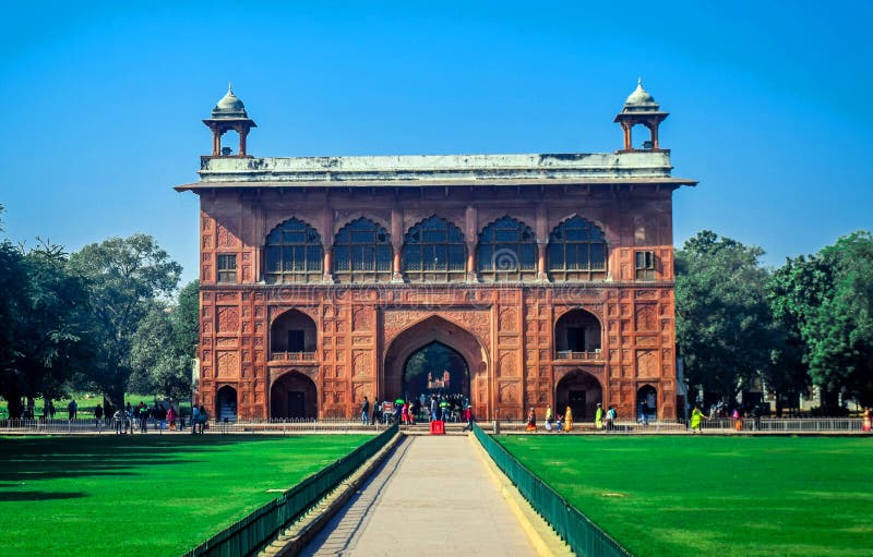 Mooi Rood Fort van Delhi royalty-vrije stock fotografie Mooi Rood Fort van Delhi royalty-vrije stock fotografie