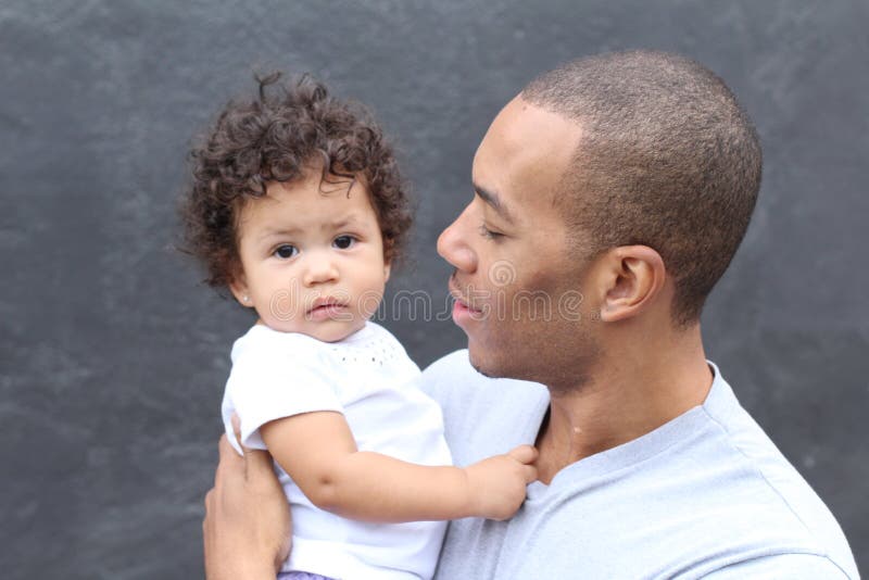 Mooi vader en dochterportret stock fotografie