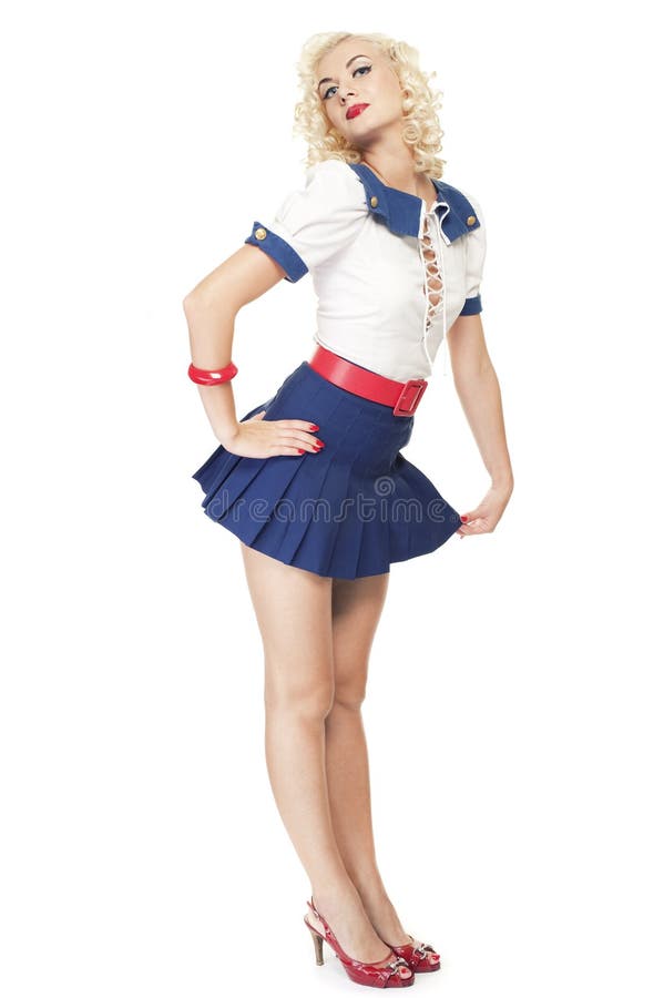 Charmant retroportret van een vrouw royalty-vrije stock foto