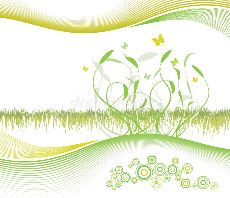 Mooie bloemenachtergrond met modern gevoerd art. stock illustratie Mooie bloemenachtergrond met modern gevoerd art. stock illustratie