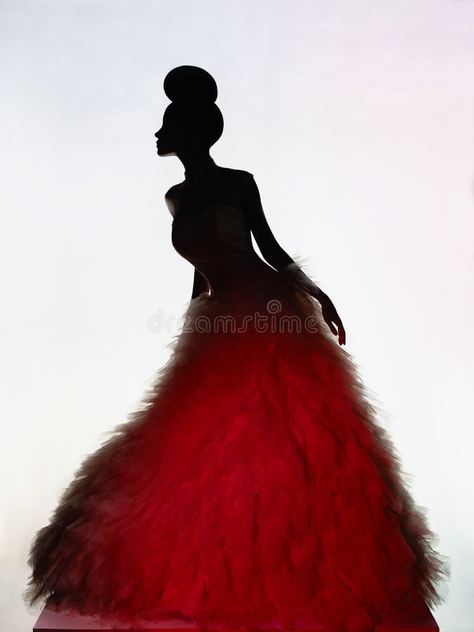 Mooie elegante vrouw in luxeavondjurk stock afbeelding Mooie elegante vrouw in luxeavondjurk stock afbeelding