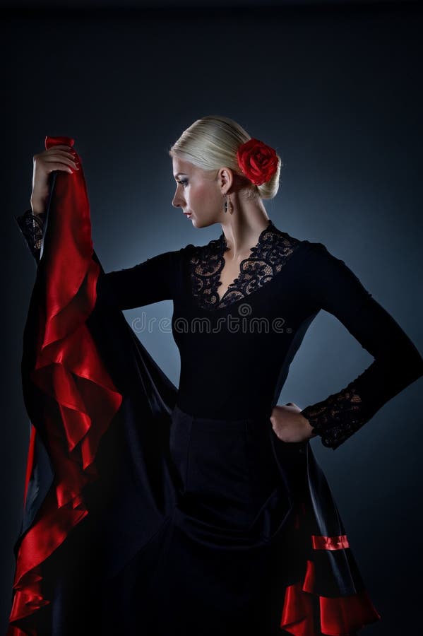 Picture of a Beautiful flamenco dancer. Picture of a Beautiful flamenco dancer