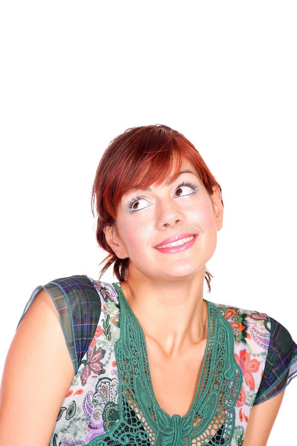 Mooie lachende vrouw stock foto