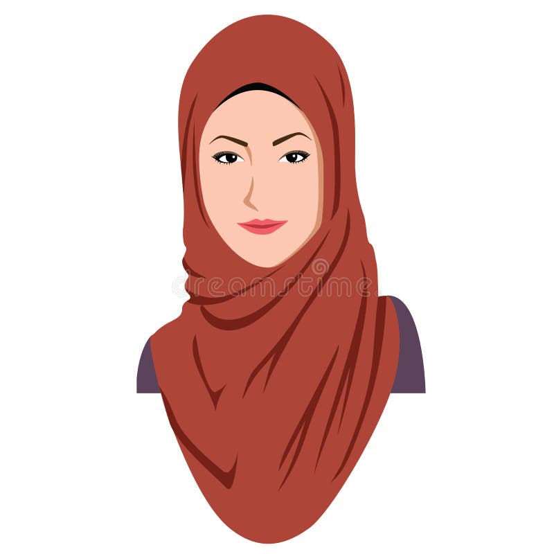 Mooie Islamitische Vrouw in Hijab royalty-vrije illustratie Mooie Islamitische Vrouw in Hijab royalty-vrije illustratie