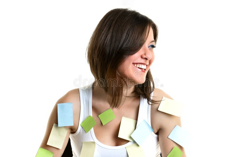 Mooie jonge vrouw op het werk stock afbeeldingen Mooie jonge vrouw op het werk stock afbeeldingen