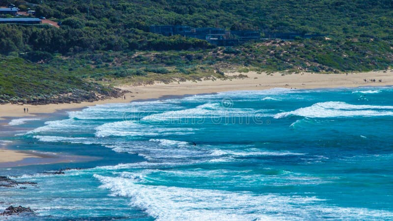 Mooie kustlijn dichtbij Margaret River in Westelijk Australië stock fotografie Mooie kustlijn dichtbij Margaret River in Westelijk Australië stock fotografie