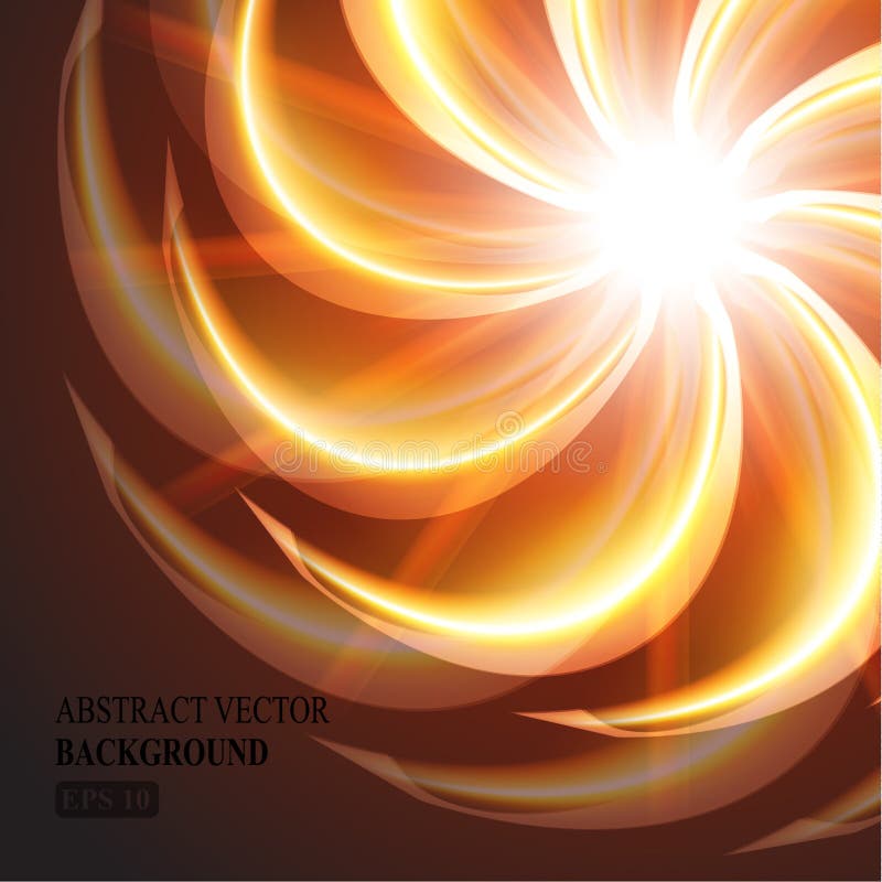 Prachtig oranje wervelende achtergrond vector illustratie