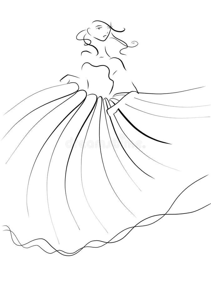 Mooie Prinses Dashing van Bal royalty-vrije illustratie Mooie Prinses Dashing van Bal royalty-vrije illustratie