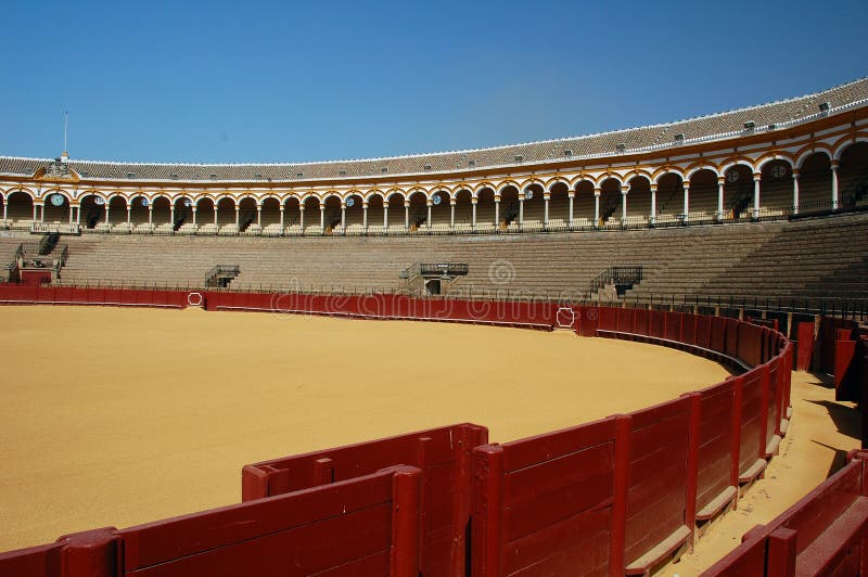 Beautiful bullfight arena in Spain. Beautiful bullfight arena in Spain.