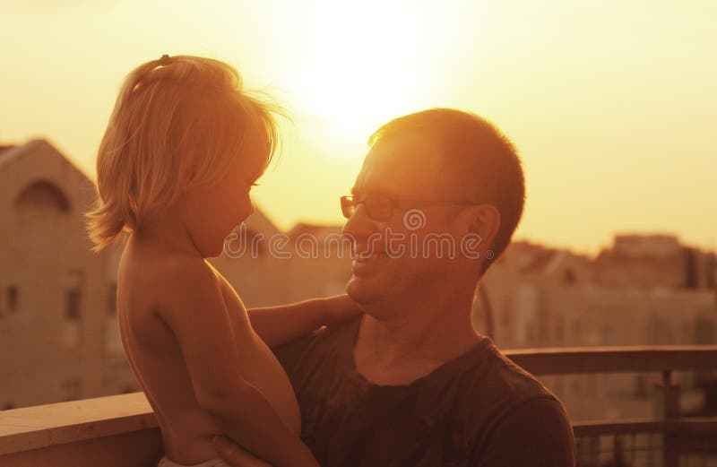Lieve vader en dochter stock fotografie
