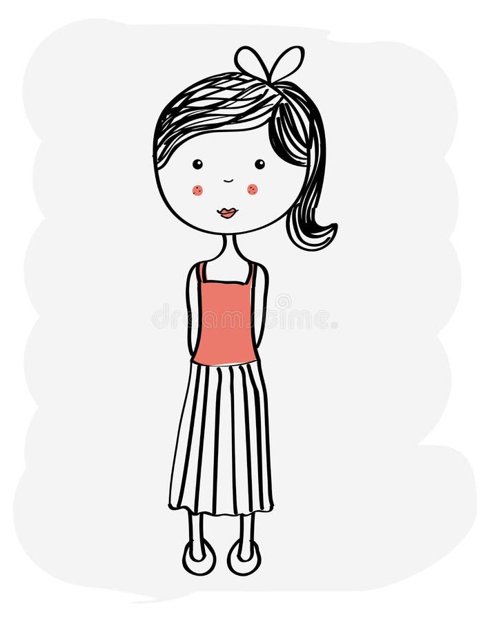 Mooie vrouw vector illustratie