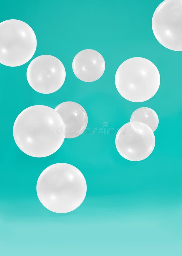Mooie witte bellen met zachte aquaachtergrond royalty-vrije stock afbeelding Mooie witte bellen met zachte aquaachtergrond royalty-vrije stock afbeelding