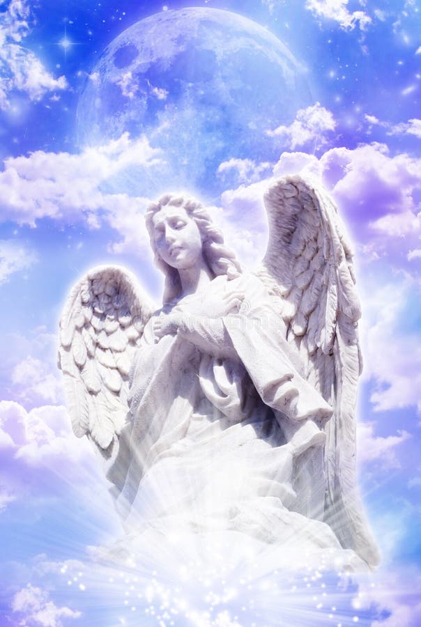 Moon Angel Stock Photo Image Of Model Night Chic Background