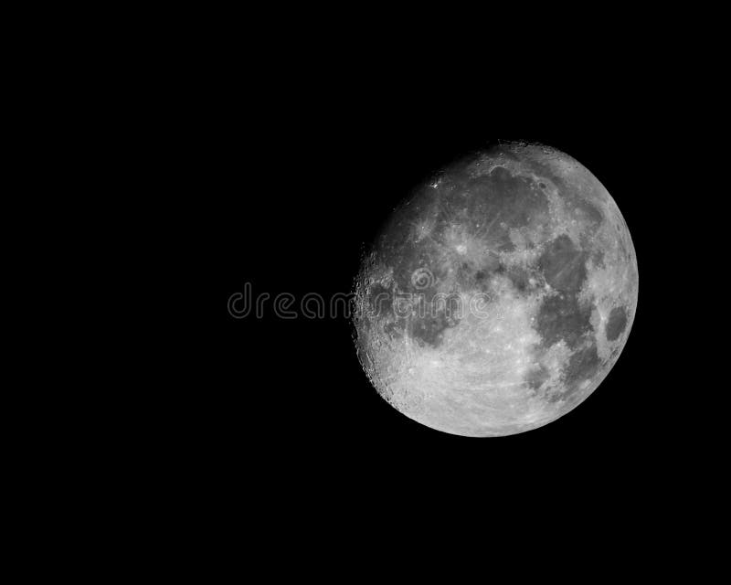 The Moon stock image. Image of night, detailed, bright 92237307