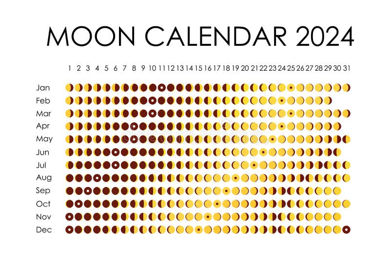 Calendar 2024 Moon Stock Illustrations – 166 Calendar 2024 Moon Stock ...