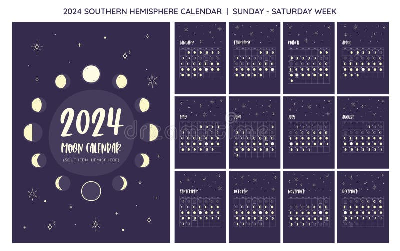Calendar 2024 Moon Stock Illustrations โ 566 Calendar 2024 Moon Stock ...