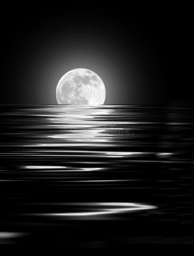 Moon Glow stock image. Image of reflection, black, moonscape 5308033