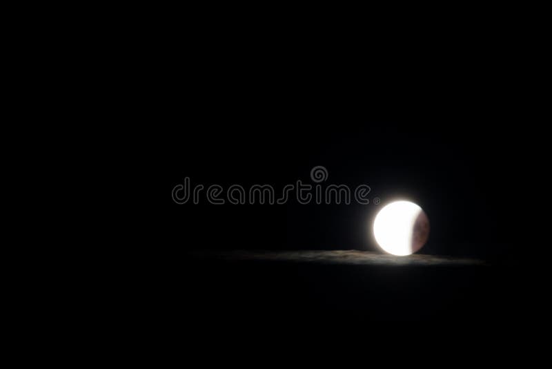 Moon and glowing cloud stock photography Moon and glowing cloud stock photography