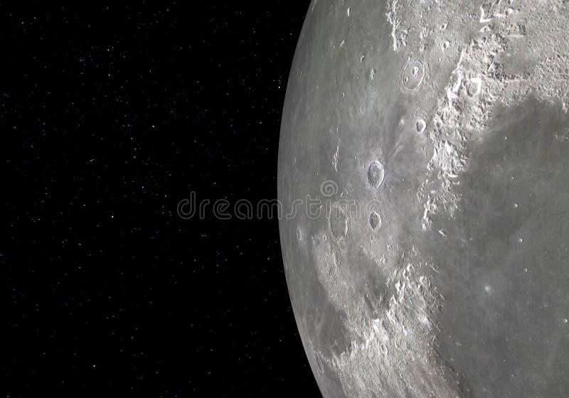 Moon - High resolution 3D images. 3D illustration stock illustration Moon - High resolution 3D images. 3D illustration stock illustration