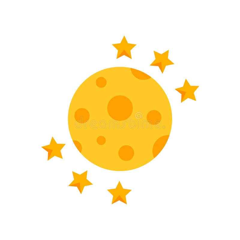 Bronzing Style Vector Moon PNG Transparent And Clipart Image For