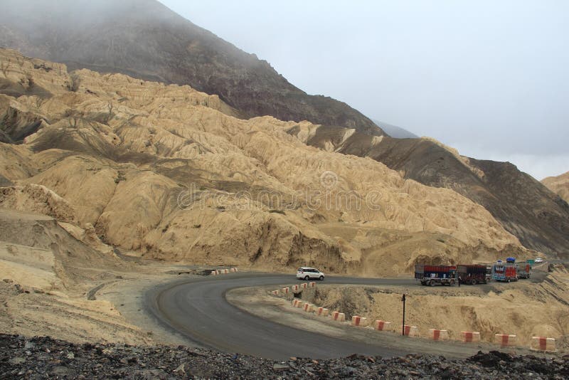 Moon Land In Ladakh2. stock image. Image of outdoor 56721263