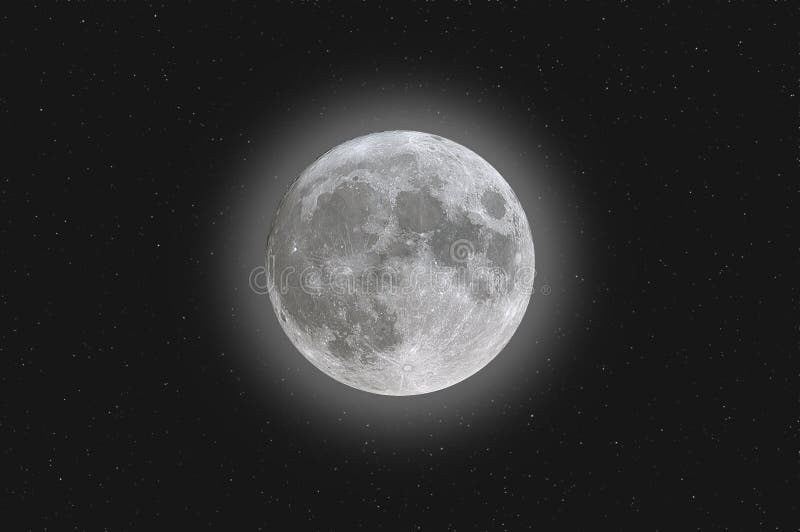 Moon Mosaic in High Dynamic Range. Stock Photo - Image of eclipse
