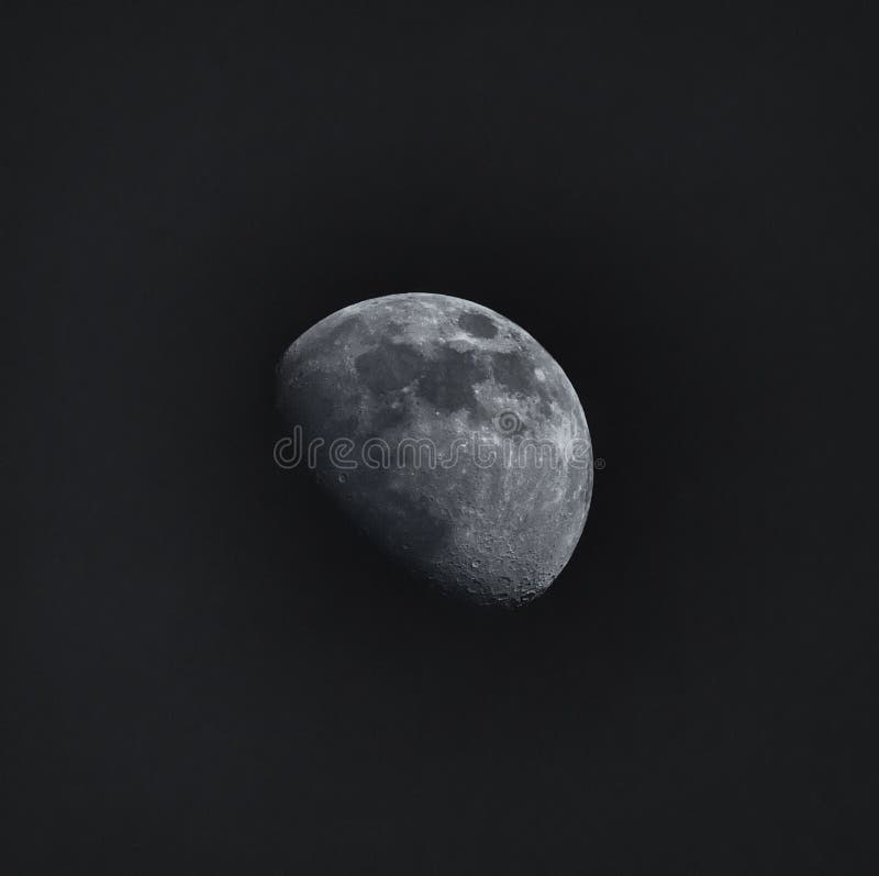 The Moon at night stock image. Image of phases, craters 85250795