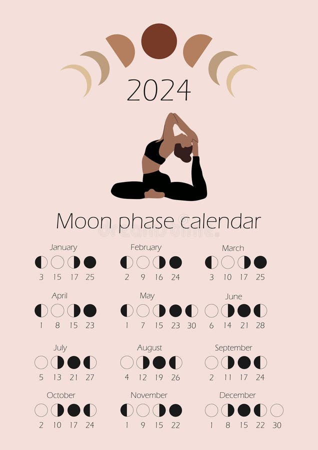 2024 Year Moon Calendar Stock Illustrations – 494 2024 Year Moon Calendar  Stock Illustrations, Vectors & Clipart - Dreamstime