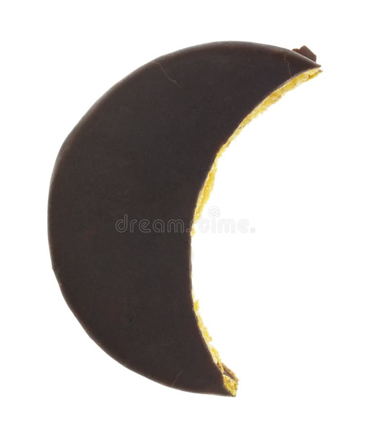 Moon Shaped Chocolate Pie Dessert Stock Photo Image of baked