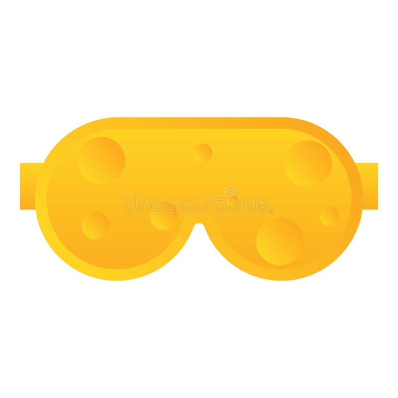 Moon sleeping mask icon cartoon vector. Infant dream stock illustration