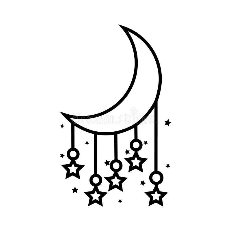 Moon, night, dream stock vector. Illustration of decoration - 34774798