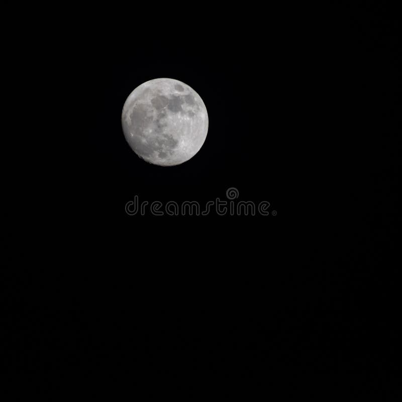 Moon Timelapse, Stock Time Lapse Full Moon Rise in Dark Nature Sky