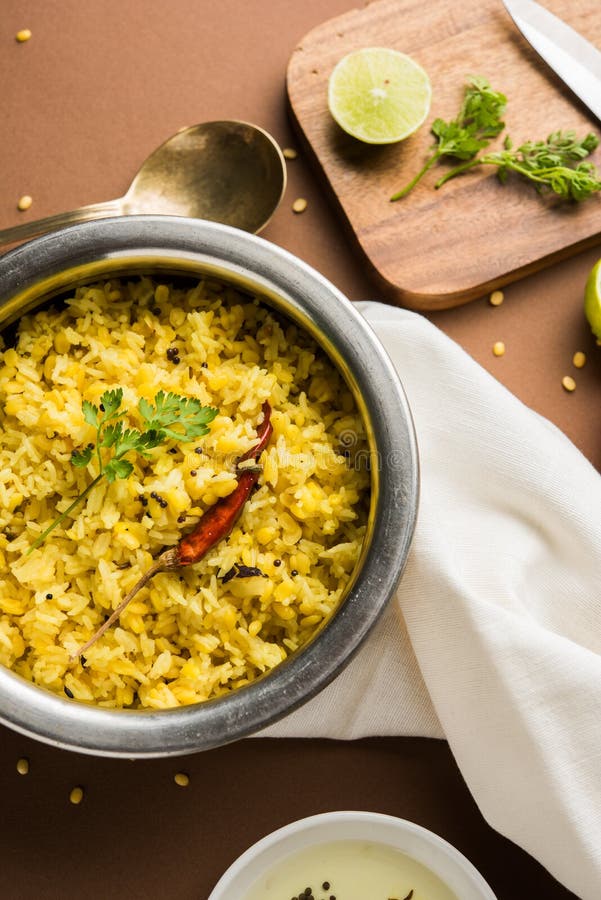 Moong Dal Khichdi or Khichri, Indian National Dish Stock Image - Image ...