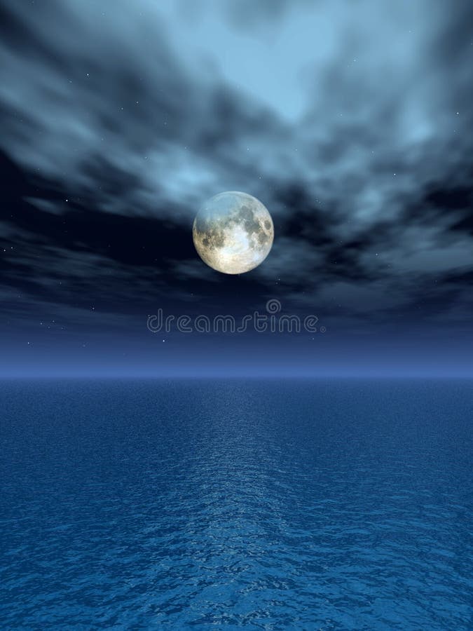 Moonlight royalty free illustration