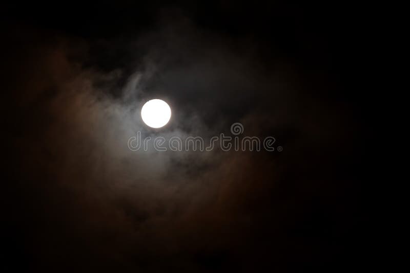 Full Moon, One Of The Phases Of The Lunar Cycle stock image