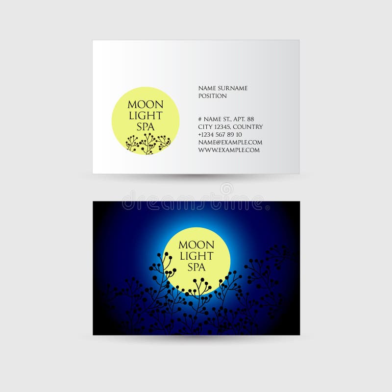 Moonlight spa embleem schoonheid Gevoelige silhouetten van bloemen op een achtergrond van de maan en de nachthemel vector illustratie Moonlight spa embleem schoonheid Gevoelige silhouetten van bloemen op een achtergrond van de maan en de nachthemel vector illustratie