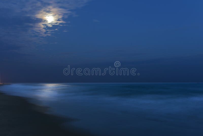 Moonlit noc obraz stock Moonlit noc obraz stock