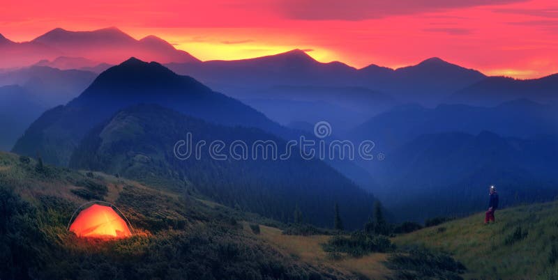 Moonrise in the foothills of the Alps