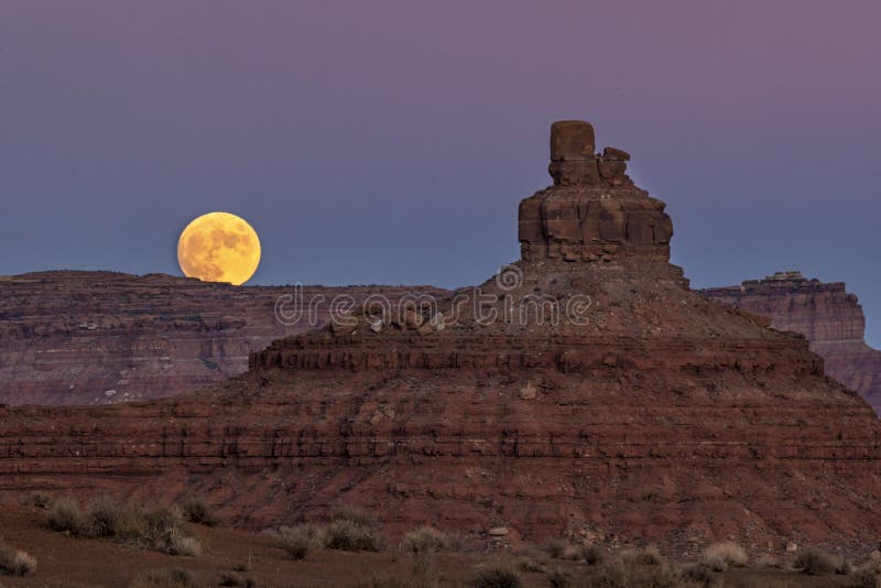 Moonrise in the Valley of the Gods