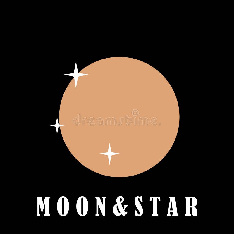 MoonStar icon stock vector. Illustration of full, flat - 228968483