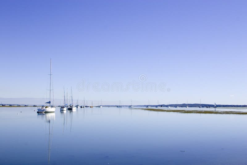 Moored boats