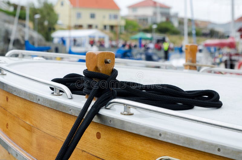 Mooring rope stock image. Image of maritime, marina, outdoor 57921171